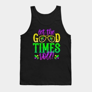 Mardi Gras Let The Good Times Roll, Fleur De Lis Tank Top